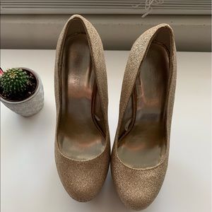 Forever 21 gold heels